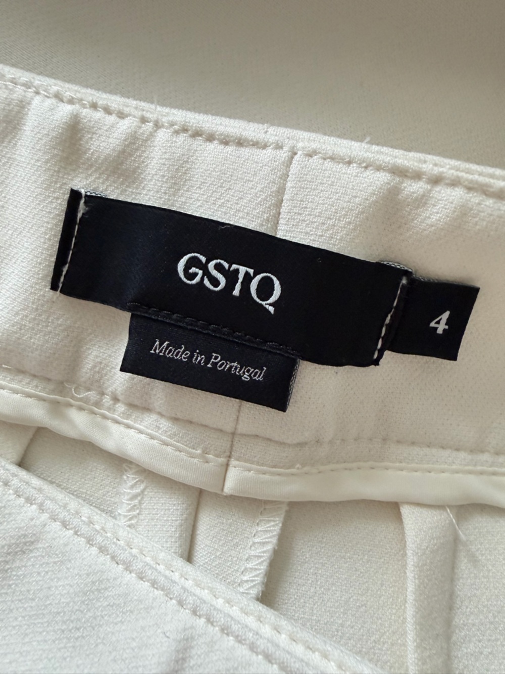 GSTQ Downtown Colorblock Flare Pant in Black/Ivory Size 4 - Picture 10 of 10